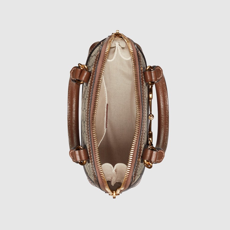 640716.92TCG.8563.013.065.0000.Light Gucci Horsebit 1955 mini top handle bag